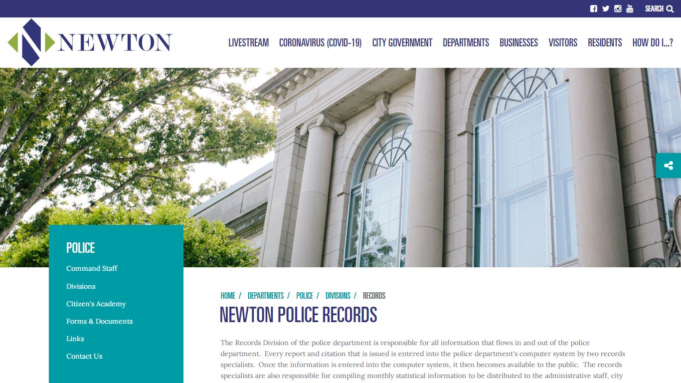 Police Records - Newton, North Carolina